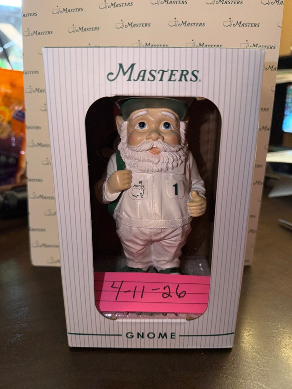 Masters Pink and Green Gnome Figurine